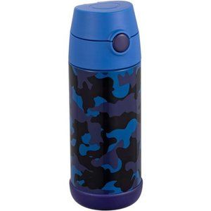 Kids Water Bottle insulated thermos with straw For Girls Boys Beach 12oz NWT